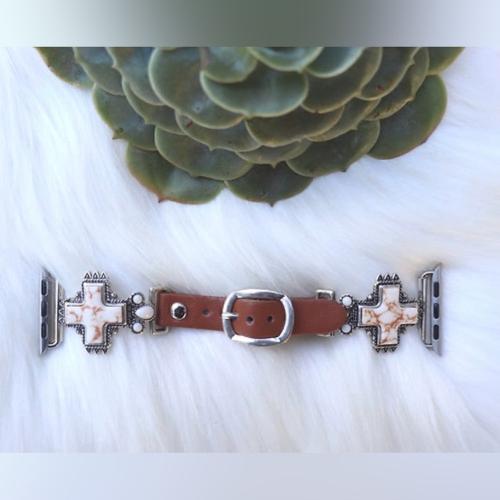 White cross Apple Watchband
